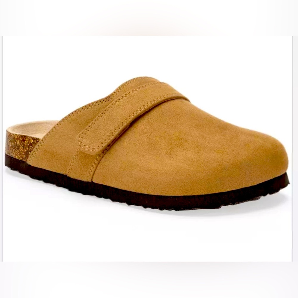 Sun + Stone Kade Mules Little Boys' Tan Slip-On Styling Round Closed Toe